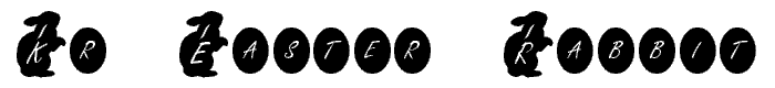 KR Easter Rabbit font